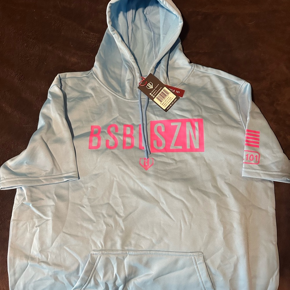 Baseball Lifestyle 101 - MENS V2 Short Sleeve Hoodie
